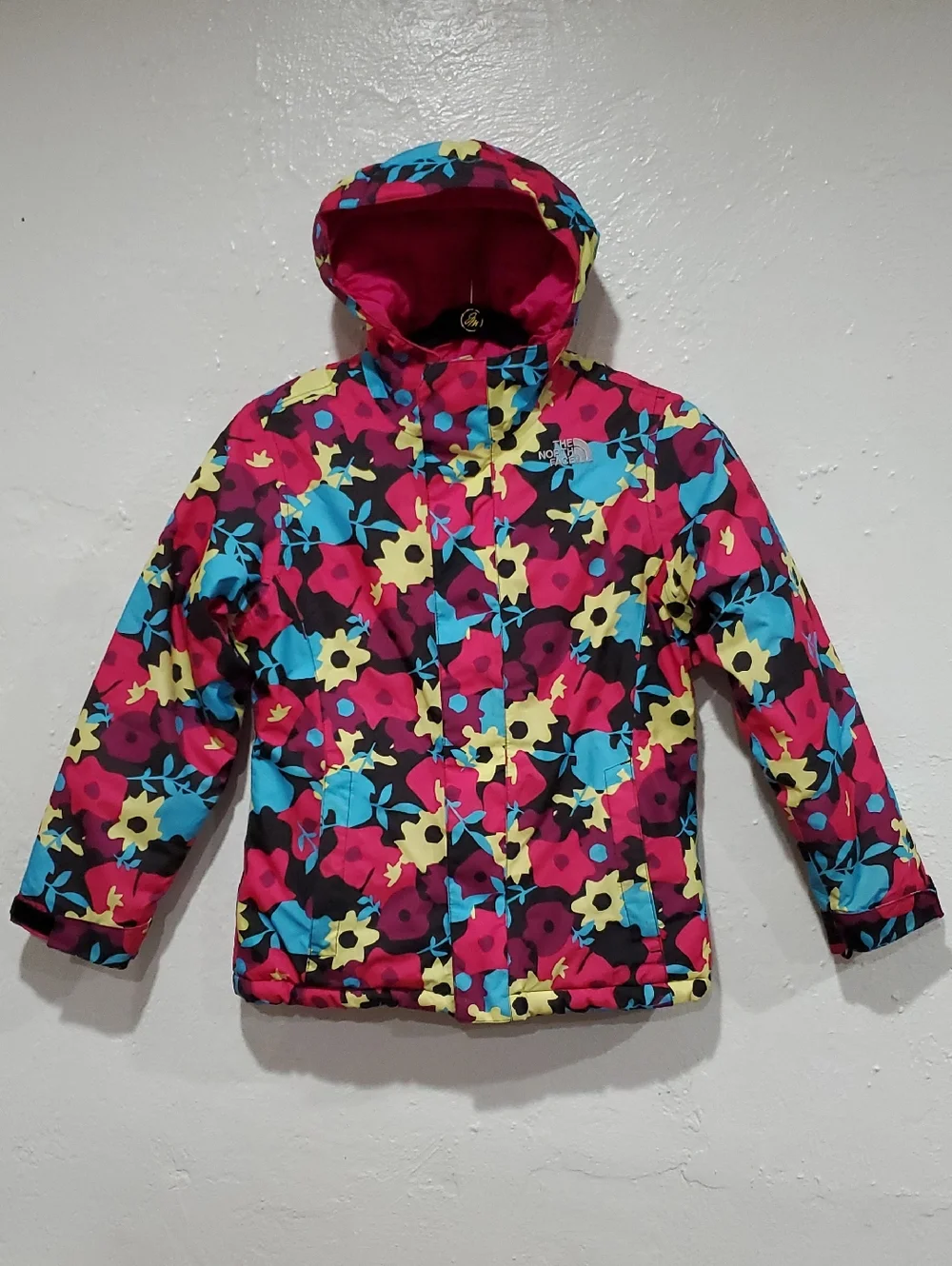 The North Face Girls' Floral Puffer Jacket - Size M